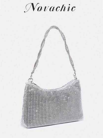 Glamorous, Elegant & Refined, Understated Luxury Shiny Sequin Women's Shoulder Bag, Wedding Items