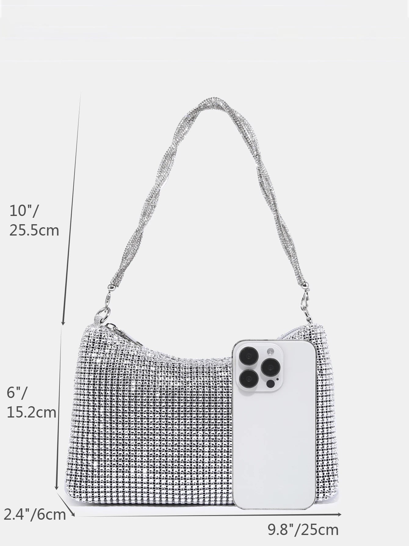 Glamorous, Elegant & Refined, Understated Luxury Shiny Sequin Women's Shoulder Bag, Wedding Items