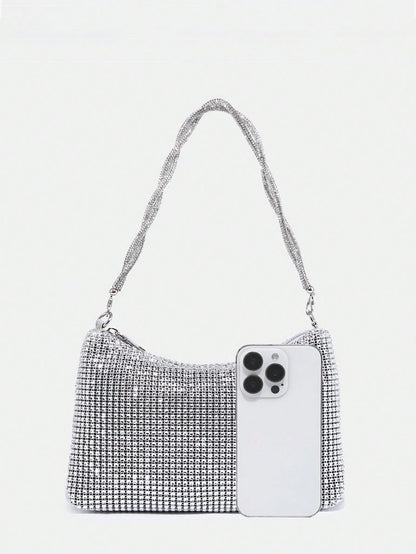 Glamorous, Elegant & Refined, Understated Luxury Shiny Sequin Women's Shoulder Bag, Wedding Items