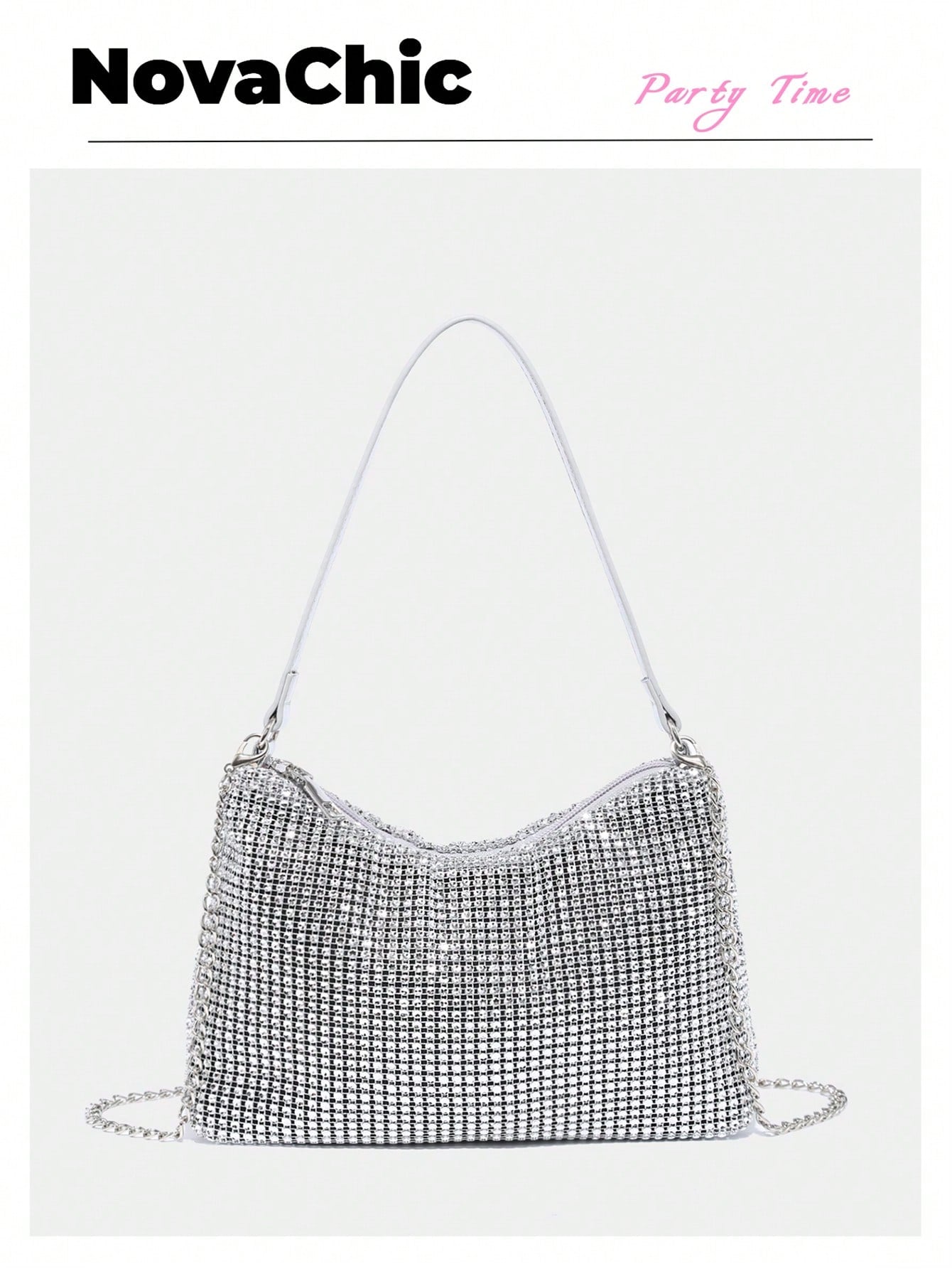 Glamorous, Elegant & Refined, Understated Luxury Shiny Sequin Women's Shoulder Bag, Wedding Items