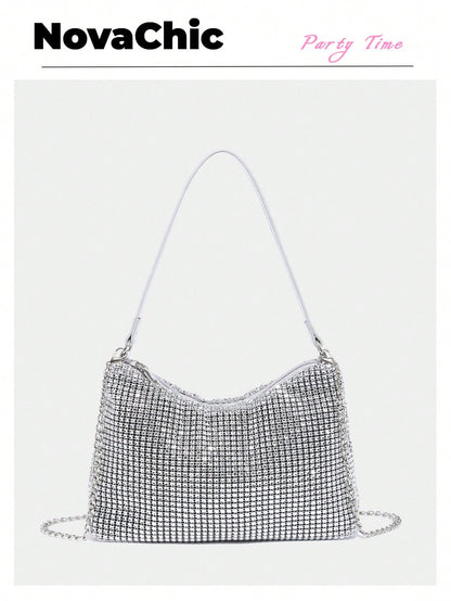 Glamorous, Elegant & Refined, Understated Luxury Shiny Sequin Women's Shoulder Bag, Wedding Items