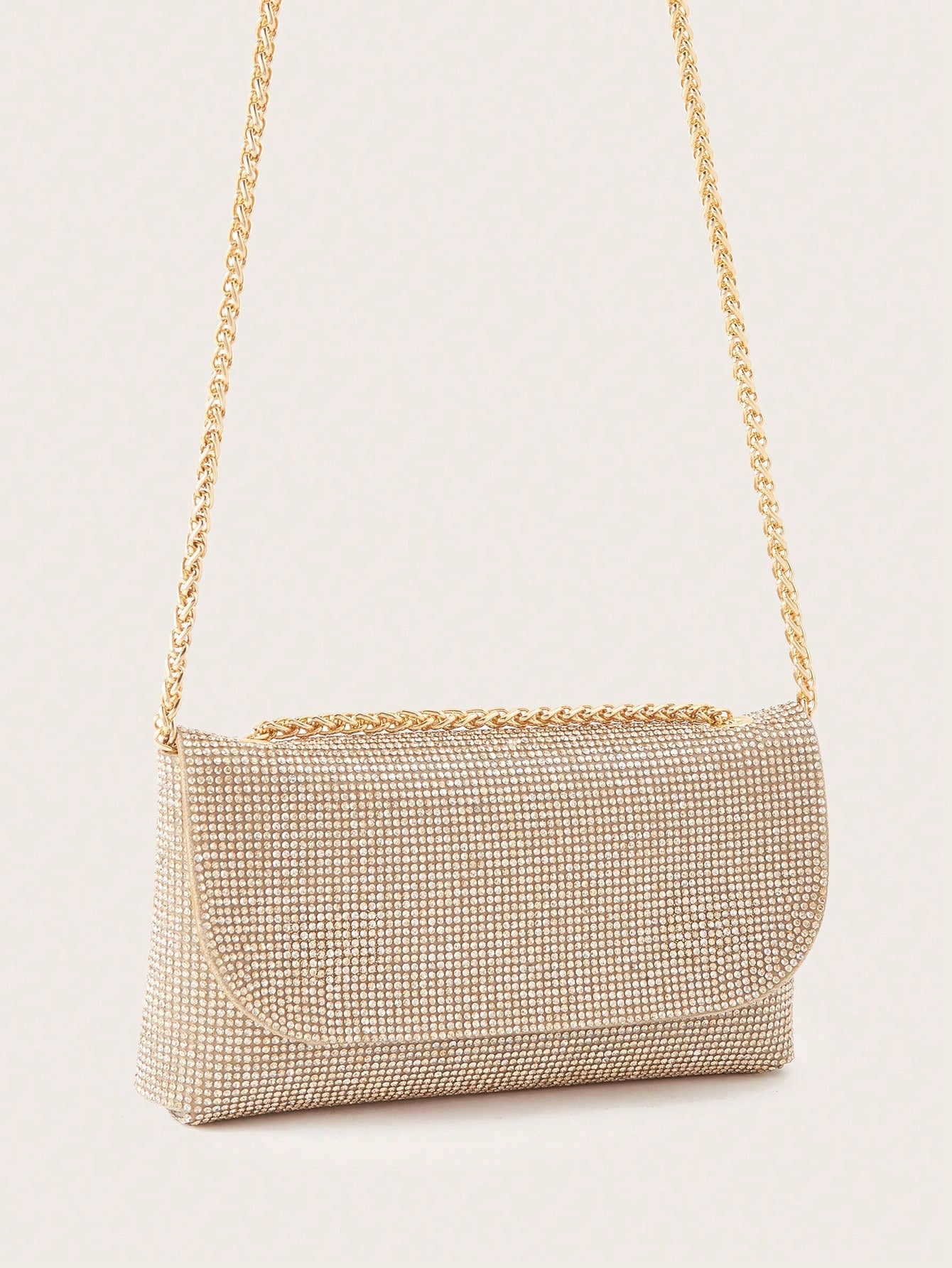 Glamorous Glitter Bling, Sequin, Luxury, Shiny Mini Fashionable Silver Rhinestone Decor Women's Evening Shoulder Bag Evening Bag, Dinner Bag For Party Girl, Woman, Bride Perfect For Party, Wedding, Pr