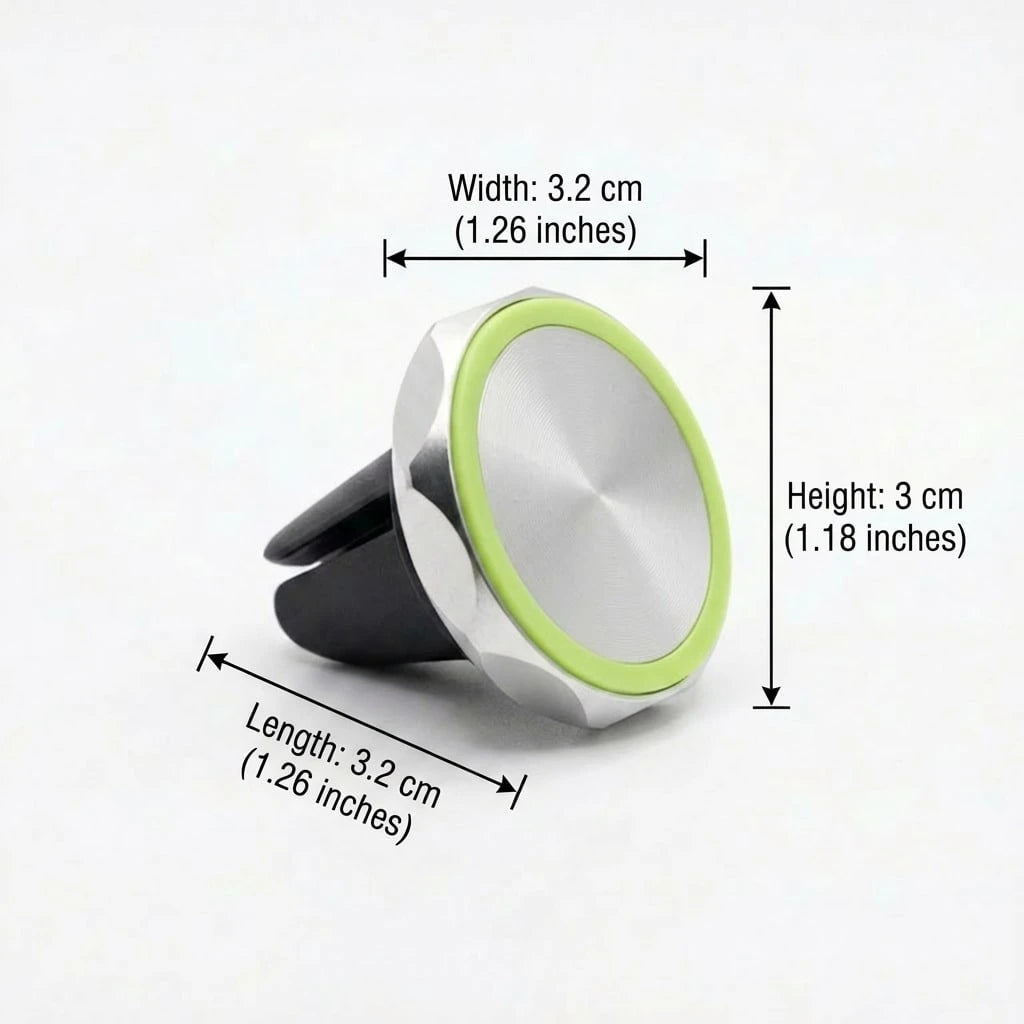 Glow-In-The-Dark Magnetic Car Air Vent Phone Holder, Strong Adsorption Stable No Shake, 360° Rotation Adjustment, Fits Multiple Vehicle Models For Safer Navigation