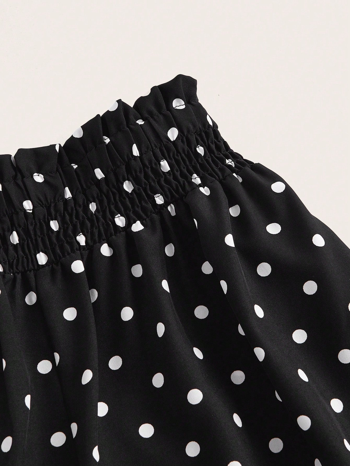 GlowEve Polka Dot Print High Waist Wide Leg Pants Fall Cloth For Women