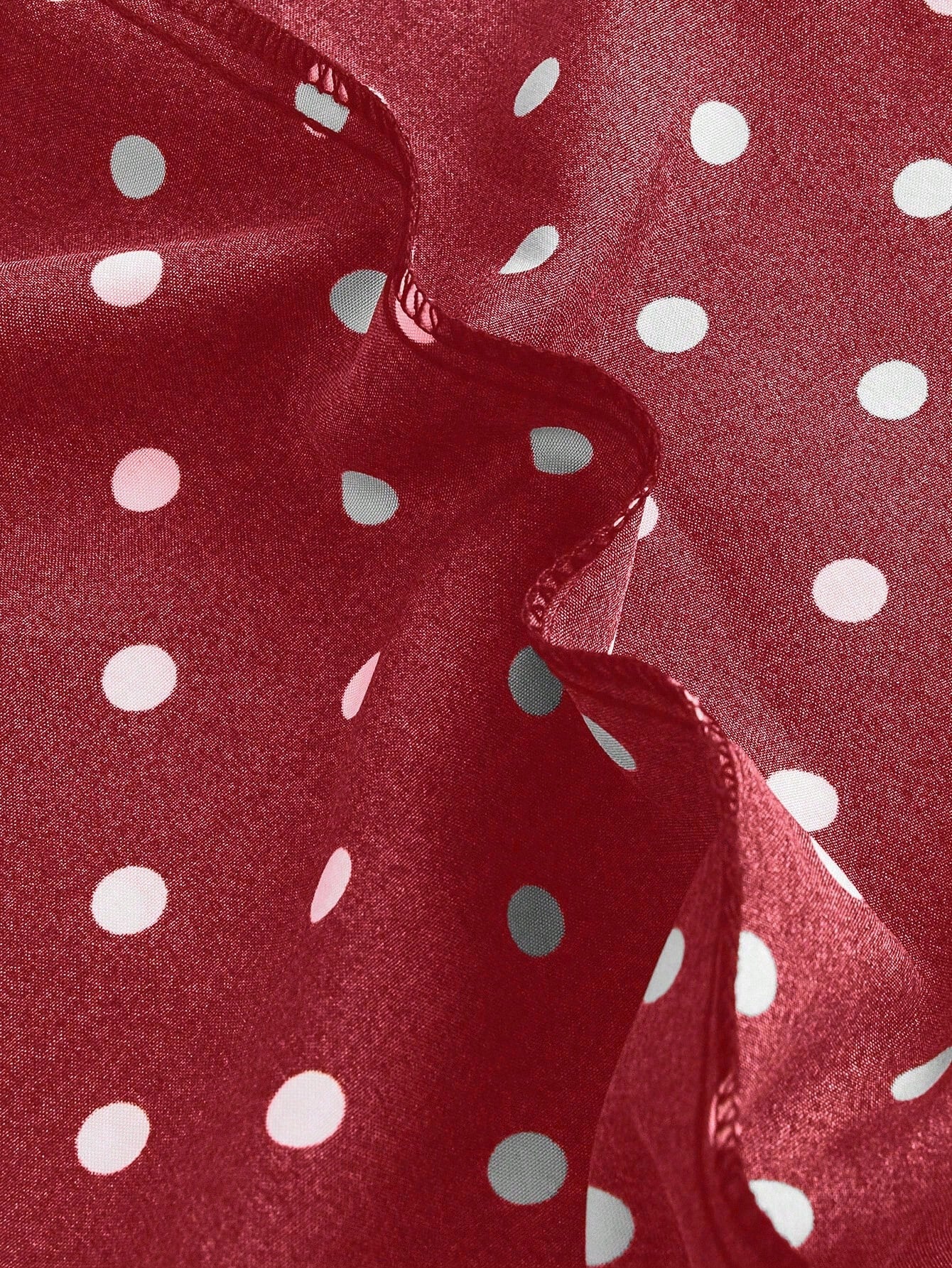 GlowEve Polka Dot Print High Waist Wide Leg Pants Fall Cloth For Women
