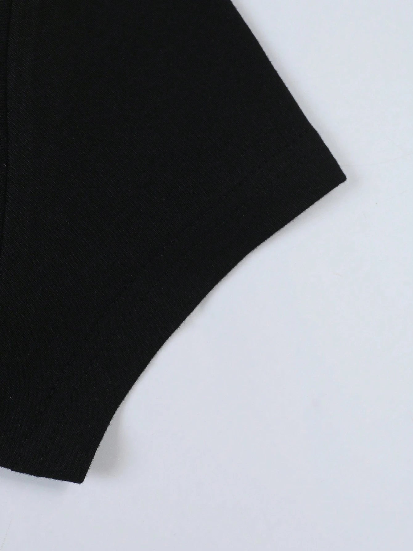 GlowEve Women's Casual Solid Color Black And White Short Sleeve T-Shirt Tops,Summer Everyday Fall Winter Halloween Work Office Party Tops