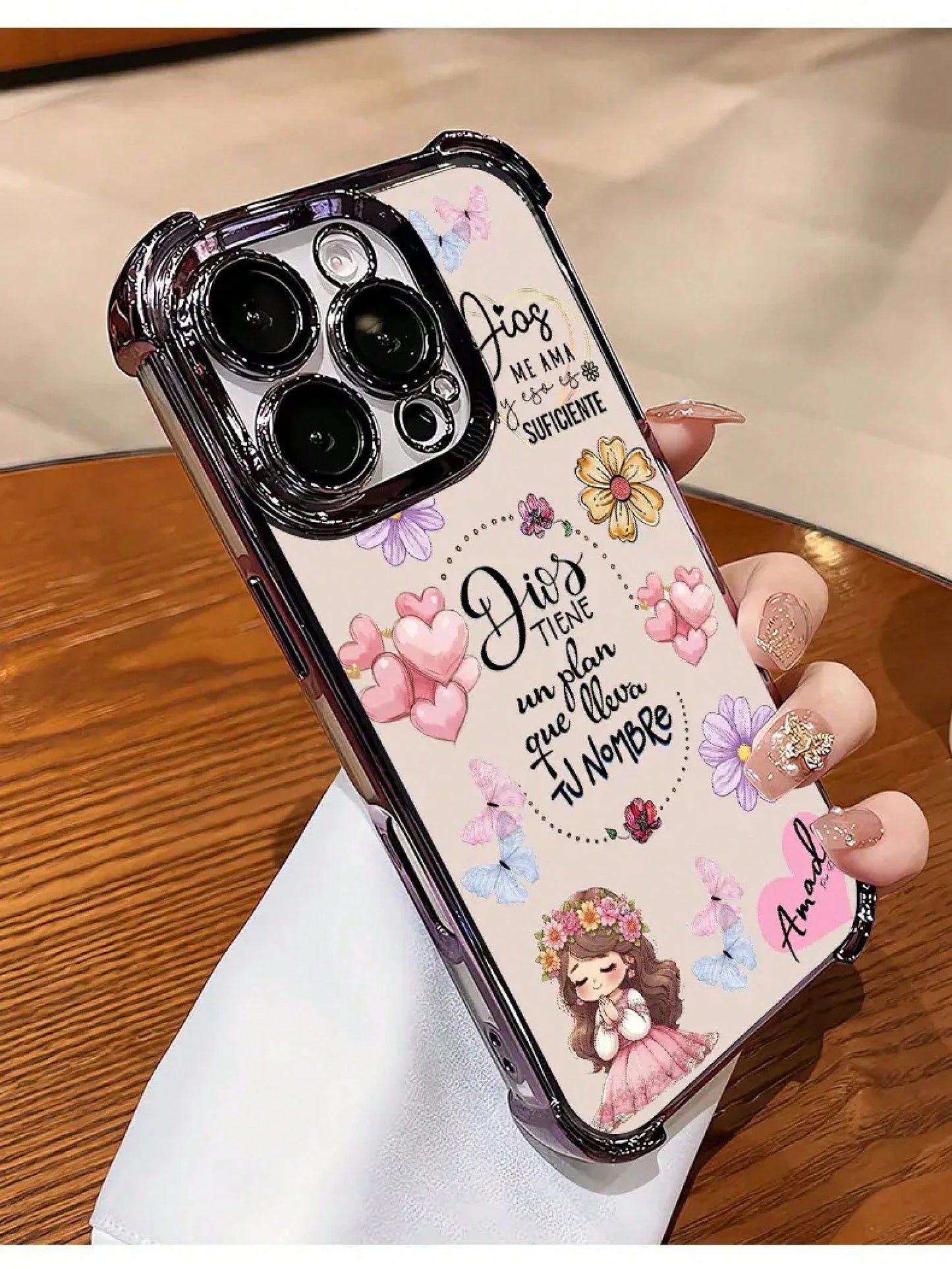 "God's Plan Blueprint" (Patrón Del Plan De Dios) Themed Phone Case, Compatible With Models Such As Galaxy 17 Pro Max, Air, 16, 15 Plus, 14, 13, 12, 11, XR, XS, S25 Ultra, S24 FE, S23, And S22; Feature