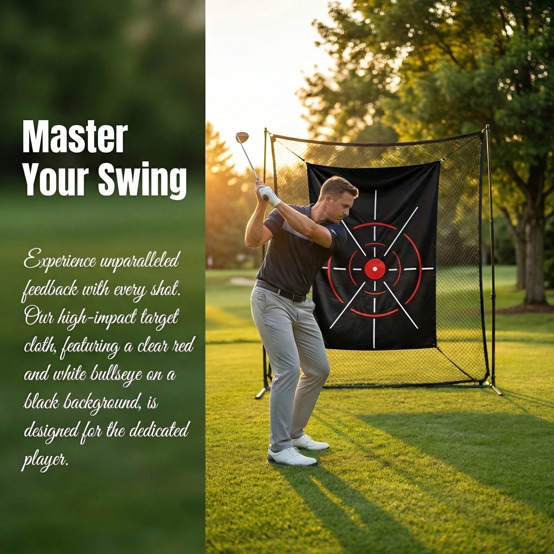 Golf Net For Backyard Practice: Hitting Net – Training For Driving Chipping Swing Golf Gift For Dad And Maam,Husband Men,Wife,Valentine's Day Gift,Gifts For Sports Enthusiasts