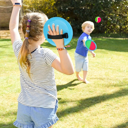 Goo Ball Children's Toy- Outdoor Game, Beach Toy, Throwing Ball Set With 2 Bats And 1 Ball, Perfect Beach Game Combination Courtyard Playground, Suitable For Children/Adults/Family Easter Gifts