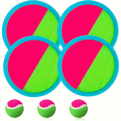 Goo Ball Children's Toy- Outdoor Game, Beach Toy, Throwing Ball Set With 2 Bats And 1 Ball, Perfect Beach Game Combination Courtyard Playground, Suitable For Children/Adults/Family Easter Gifts