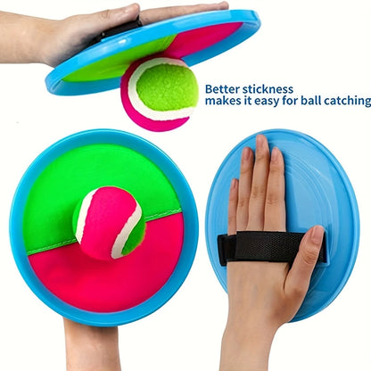 Goo Ball Children's Toy- Outdoor Game, Beach Toy, Throwing Ball Set With 2 Bats And 1 Ball, Perfect Beach Game Combination Courtyard Playground, Suitable For Children/Adults/Family Easter Gifts