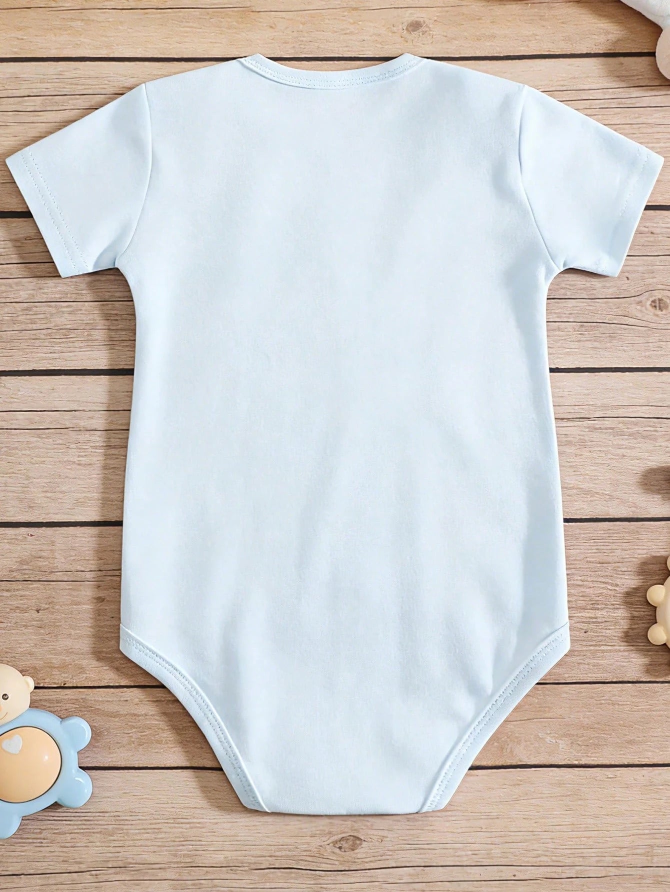 Grandpa Heaven Is Guarding My Light Blue Baby One-Piece Suit- A Soft And Comfortable Newborn One-Piece Dress