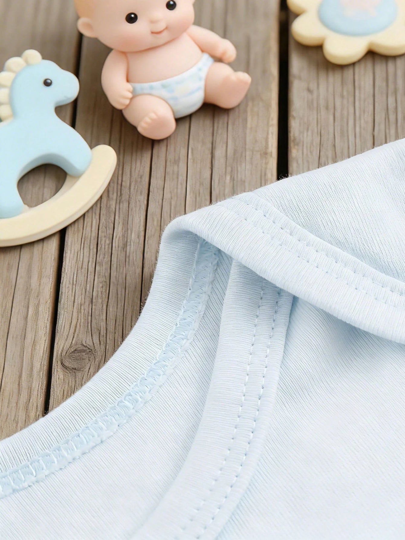 Grandpa Heaven Is Guarding My Light Blue Baby One-Piece Suit- A Soft And Comfortable Newborn One-Piece Dress