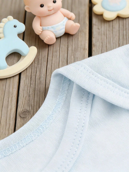 Grandpa Heaven Is Guarding My Light Blue Baby One-Piece Suit- A Soft And Comfortable Newborn One-Piece Dress