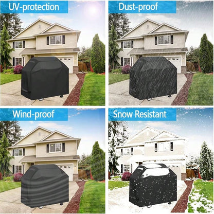 Grill Cover, Waterproof BBQ Grill Cover, 58 Inch Rip-Proof And Anti-UV Barbecue Gas Grill Cover Compatible For Char-Broil Nexgrill Grills And More