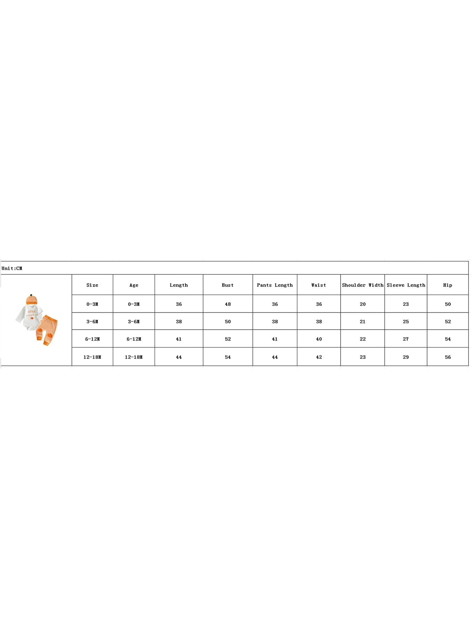 Halloween Infant Baby Boy 3Pcs Outfit Pumpkin Letters Embroidery Long Sleeve Crew Neck Romper With Striped Pants And Hat