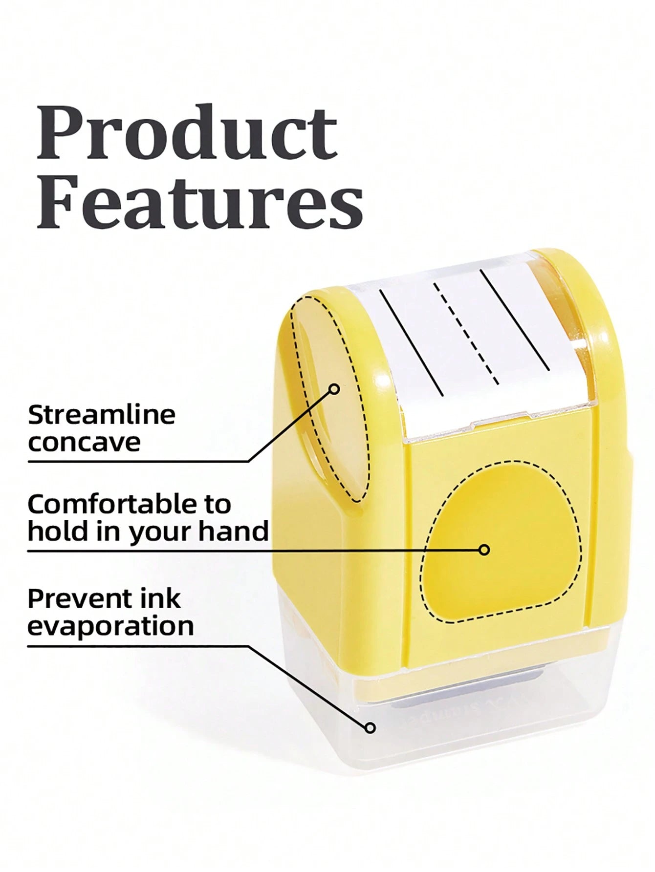 Handwritten Line Practice Seal Stamp Suitable For Kids, Parents, Teachers, Students- Handwriting Practice Tool, Rolling Stamp With Refillable Ink Back To School,Back To School,School Supplies