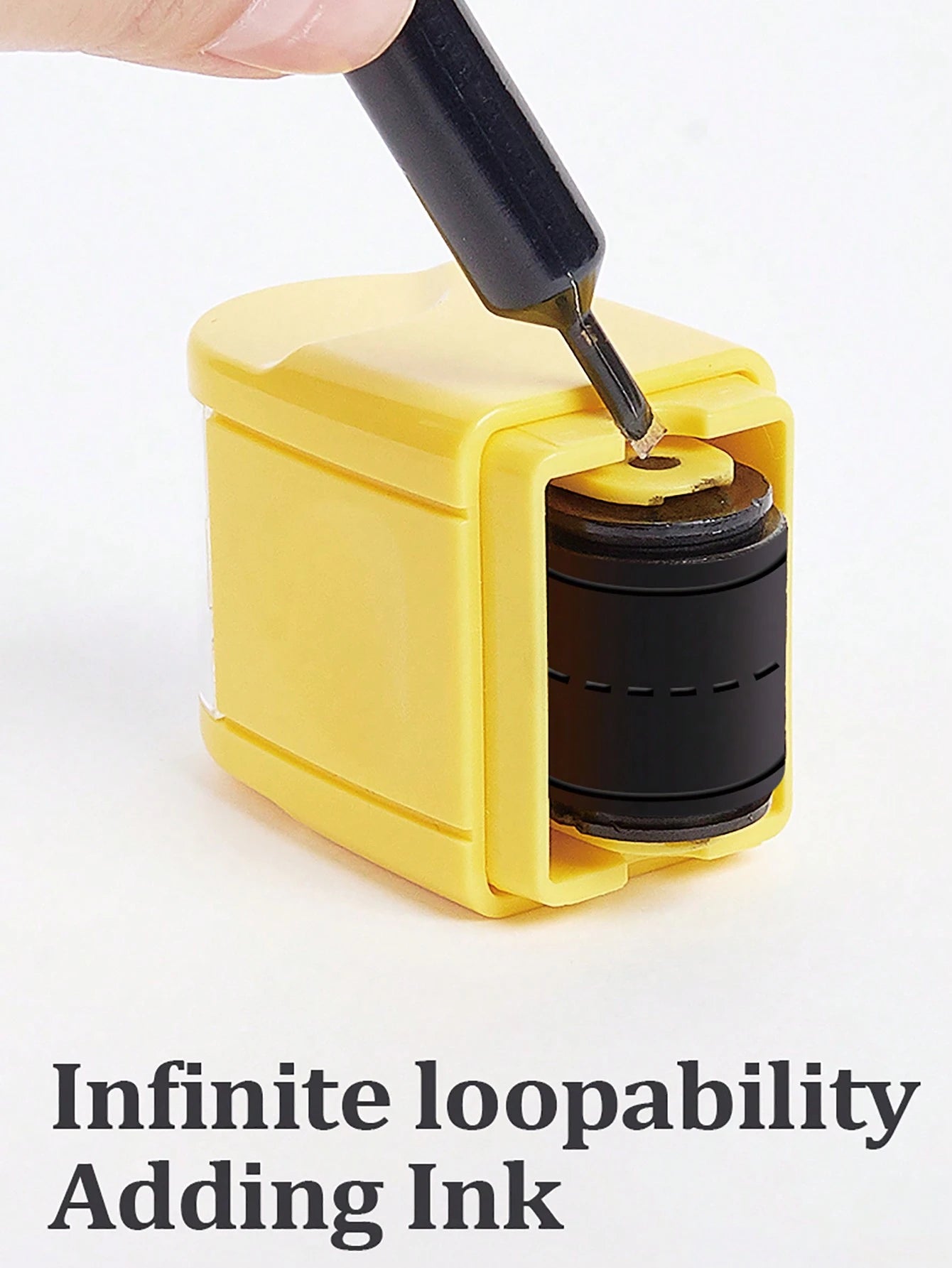 Handwritten Line Practice Seal Stamp Suitable For Kids, Parents, Teachers, Students- Handwriting Practice Tool, Rolling Stamp With Refillable Ink Back To School,Back To School,School Supplies