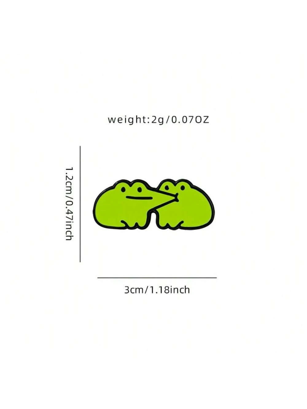 Happy Frog Enamel Brooch Custom Decorative Brooches Ornaments Lapel Bag Badges Jewelry Gifts 2025 New Style Pin For Clothes Bag Charm Backpack For School Kpop Teacher Supplies Bag Charms Cute Office A