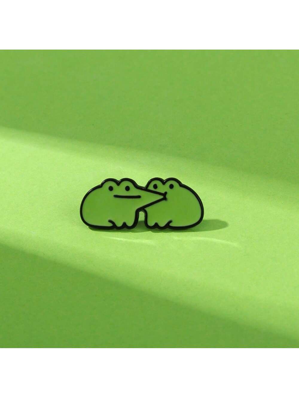 Happy Frog Enamel Brooch Custom Decorative Brooches Ornaments Lapel Bag Badges Jewelry Gifts 2025 New Style Pin For Clothes Bag Charm Backpack For School Kpop Teacher Supplies Bag Charms Cute Office A
