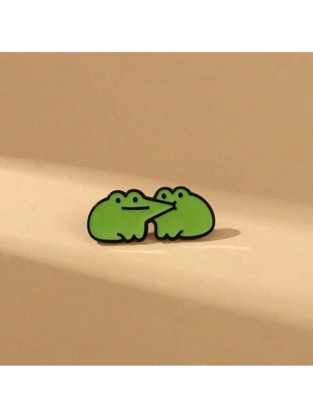 Happy Frog Enamel Brooch Custom Decorative Brooches Ornaments Lapel Bag Badges Jewelry Gifts 2025 New Style Pin For Clothes Bag Charm Backpack For School Kpop Teacher Supplies Bag Charms Cute Office A