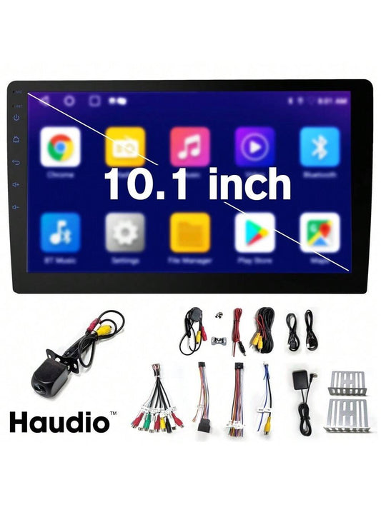 Haudio Wireless Double Din Car Stereo CarPlay Radio Screen For Car Audio Receivers,7" 9"10.1"HD Car Radio Touchscreen For CarPlay & Android Auto/Backup/Camera/Bluetooth/Navigation/FM For All Vehicles