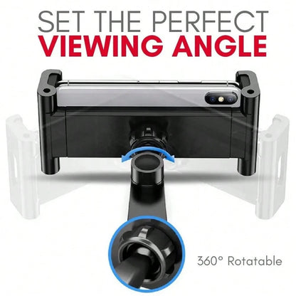 Headrest Tablet Holder, 360° Adjustable And Foldable Car Headrest Tablet Stand, Extension Arm Car Back Seat Mount Tablet Holder For TV, Pro,Air, Switch, Galaxy, 4.7-13.9" Phone And Tablet