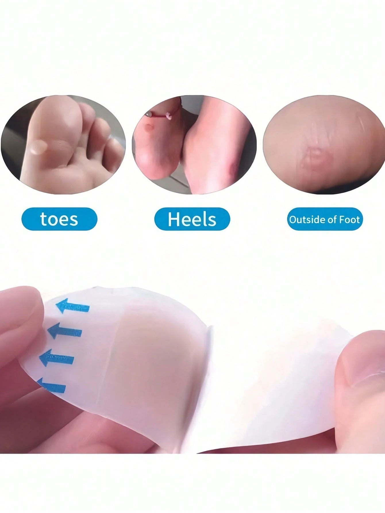 Heel Pads Anti-Chafing Foot Protector Invisible Shoe Friction Pads ForWomen And Men Comfortable Soft Anti-Blister Heel Pads Suitable ForOutdoor Sports Office Anti-Slip Heel Grips Outdoor CampingSchool