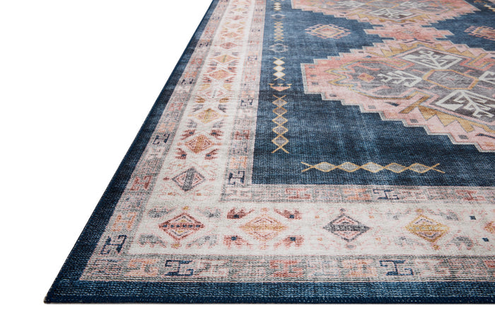 The Rug Corner Loloi II Heidi Denim / Blush
