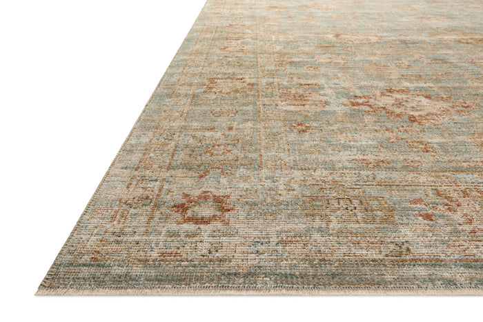 The Rug Corner Loloi Heritage Aqua / Terracotta