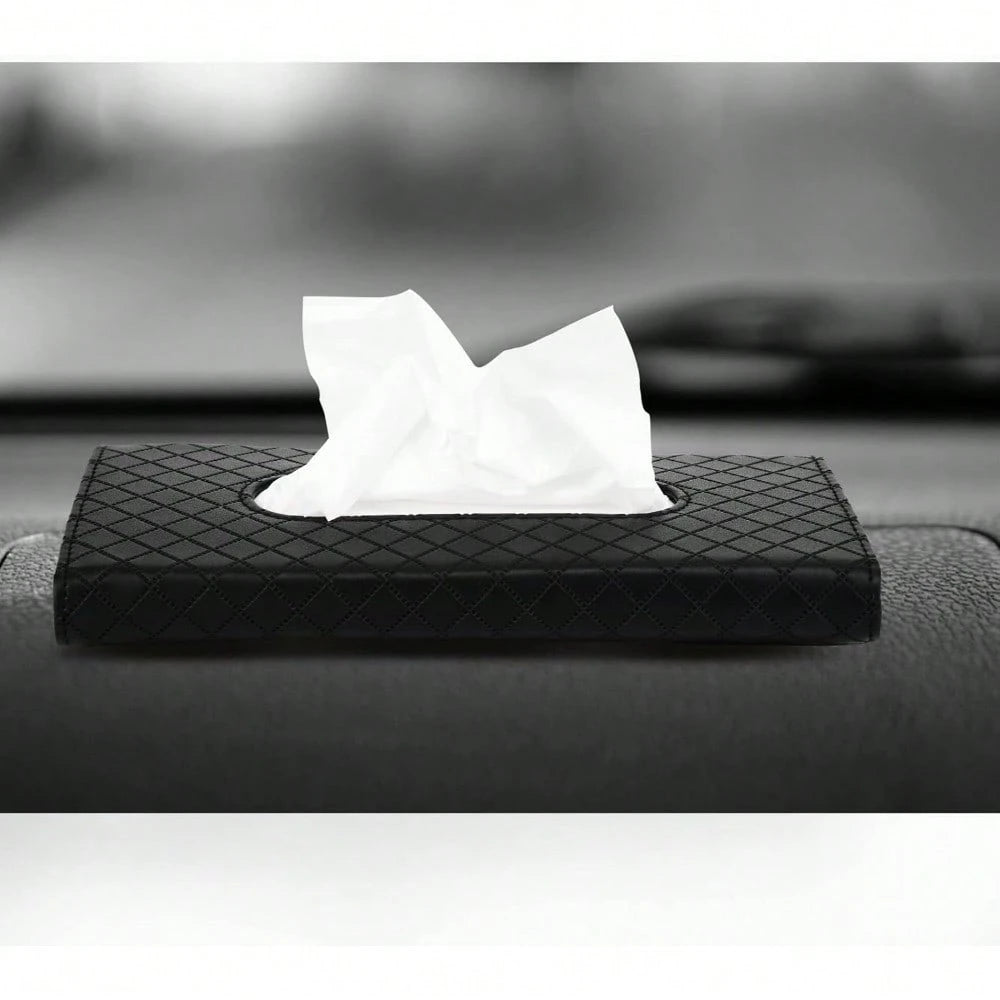 High-End PU Leather Face Towels For Automobiles, Sun Visor Design, A Must-Have Storage Tool Inside The Car, Enhancing The Interior Decoration And Practical Functions
