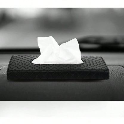High-End PU Leather Face Towels For Automobiles, Sun Visor Design, A Must-Have Storage Tool Inside The Car, Enhancing The Interior Decoration And Practical Functions