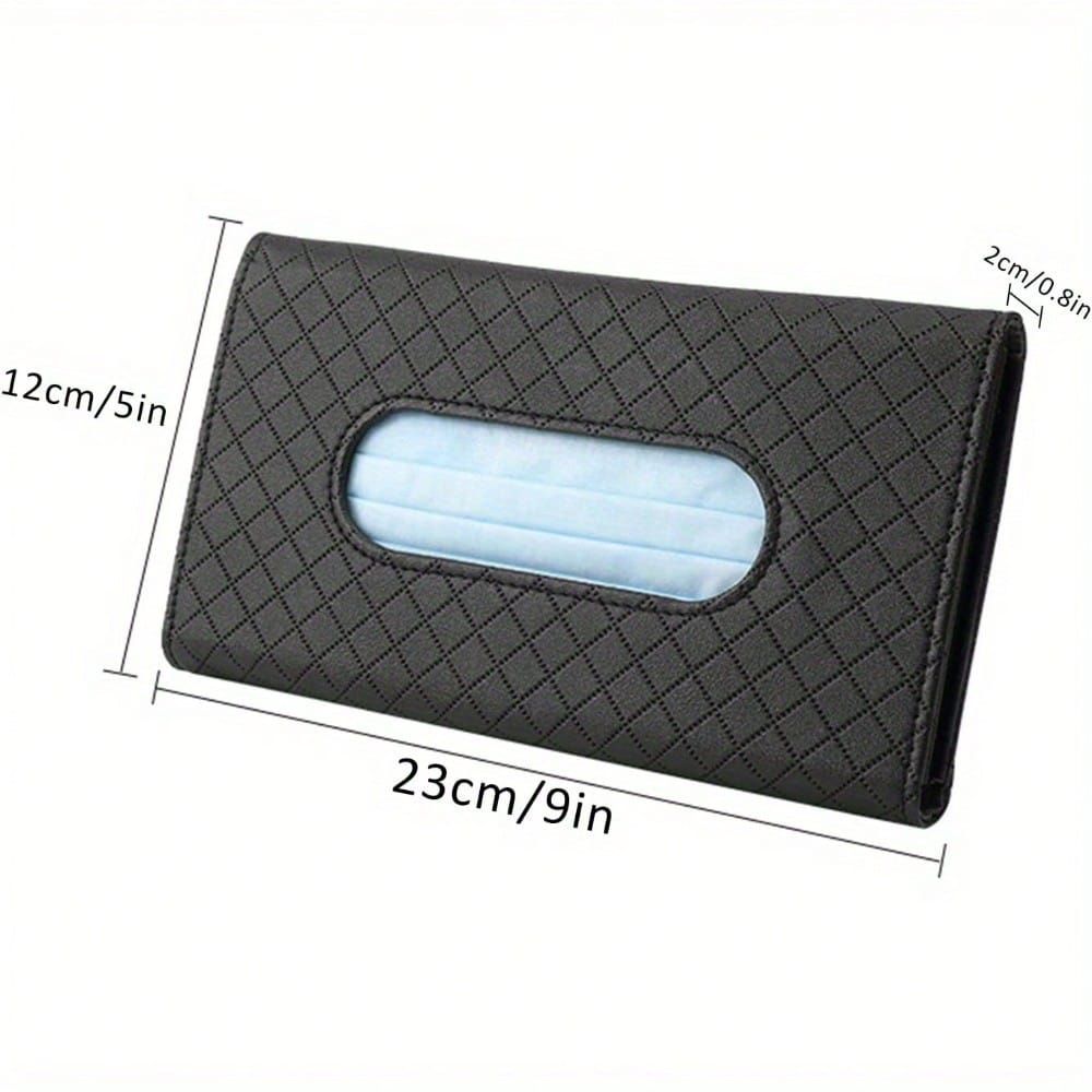 High-End PU Leather Face Towels For Automobiles, Sun Visor Design, A Must-Have Storage Tool Inside The Car, Enhancing The Interior Decoration And Practical Functions