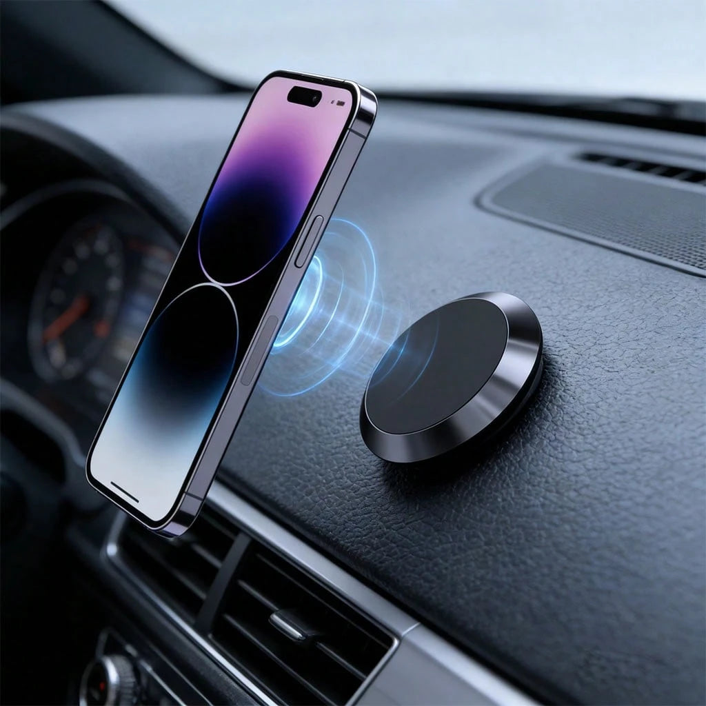 High-Fashion Magnetic Car Phone Holder, Easy Installation, Stable And Shock-Proof, Suitable For Various Car Models And Phone Types