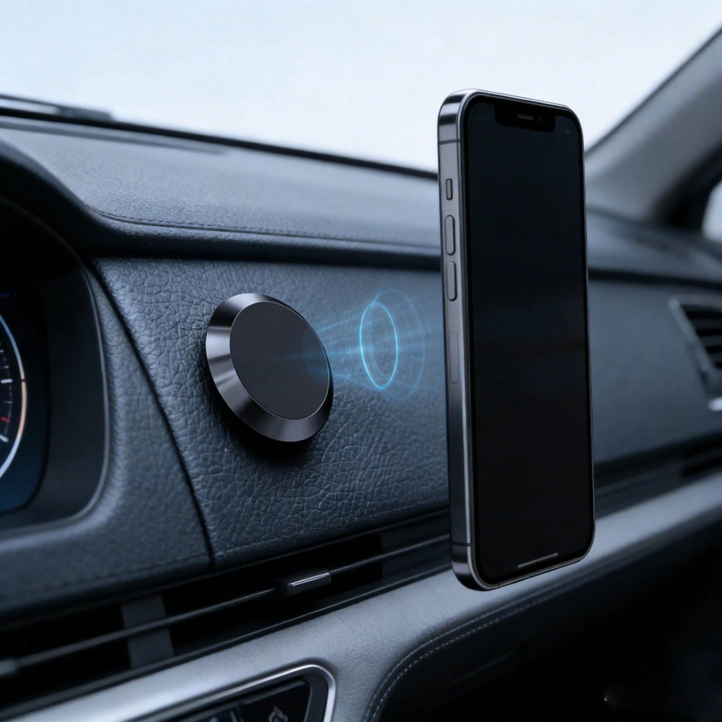 High-Fashion Magnetic Car Phone Holder, Easy Installation, Stable And Shock-Proof, Suitable For Various Car Models And Phone Types