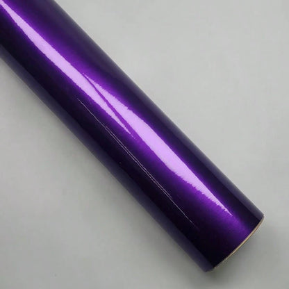 High Gloss Crystal Chameleon Purple Vinyl Wrap, Self Adhesive Air Release Film, DIY Color Change Sticker For Car & Motorcycle Body Modification