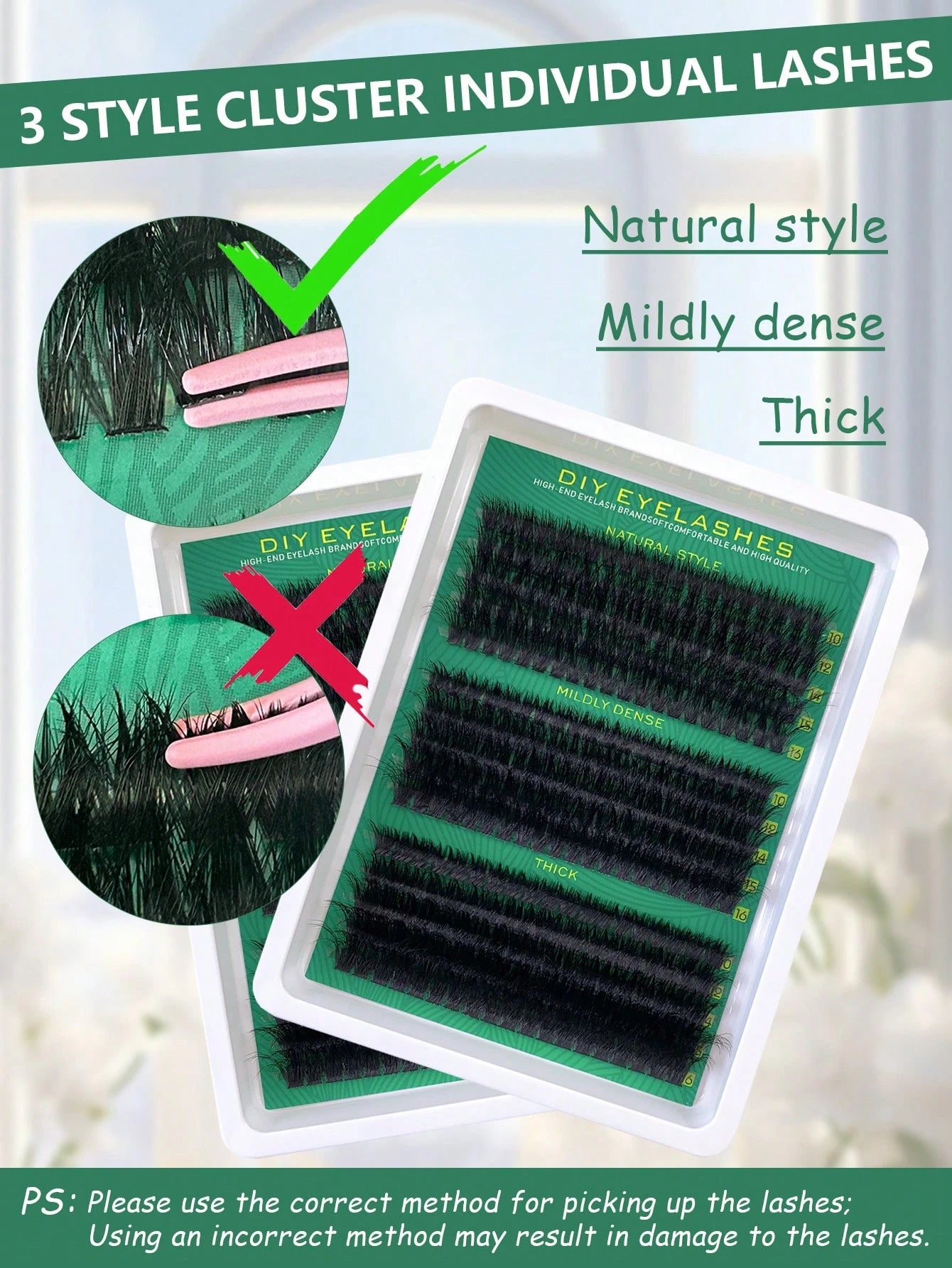 Hinarin Fluffy Eyelash Clusters 60D+80D+100D/60D+80D+100D+120D/40D+60D+80D/80D/200D Single Eyelashes Dense Cluster Eyelash Extensions D Curl Eyelash Clusters 508 Pcs/256 Pcs/295 Pcs/300 Pcs/320 Pcs/28