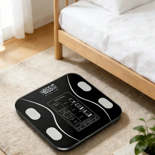 Home Weighing Scale With A Large LCD Screen, Highly Accurate And Intelligent, An Essential Electronic Scale For Bathrooms, Bedrooms, Living Rooms, And Gyms. Suitable For Weight Management, Fitness Tra
