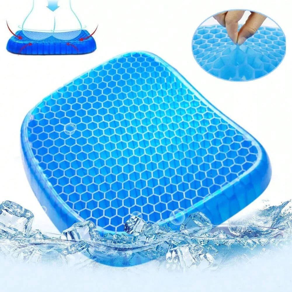 Honeycomb Seat Cushions,Enlarged And Thickened,Gel Seat Cushions, Office Double-Layer Seat Cushions, Car Seat Cushions,Summer Silicone Bottom Cushions