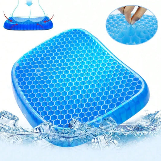 Honeycomb Seat Cushions,Enlarged And Thickened,Gel Seat Cushions, Office Double-Layer Seat Cushions, Car Seat Cushions,Summer Silicone Bottom Cushions