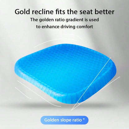 Honeycomb Seat Cushions,Enlarged And Thickened,Gel Seat Cushions, Office Double-Layer Seat Cushions, Car Seat Cushions,Summer Silicone Bottom Cushions