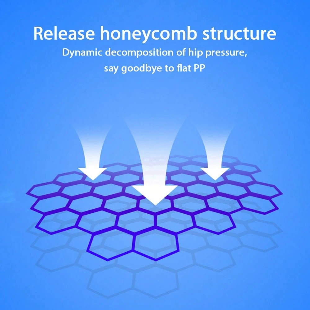 Honeycomb Seat Cushions,Enlarged And Thickened,Gel Seat Cushions, Office Double-Layer Seat Cushions, Car Seat Cushions,Summer Silicone Bottom Cushions