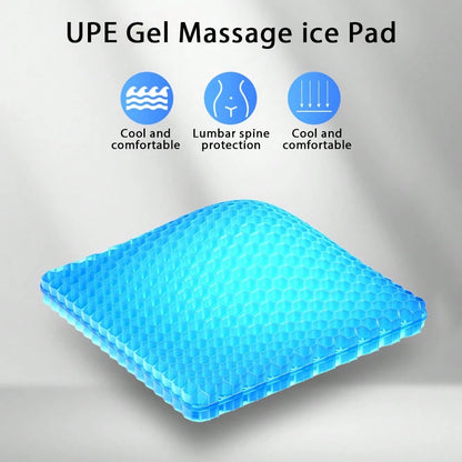 Honeycomb Seat Cushions,Enlarged And Thickened,Gel Seat Cushions, Office Double-Layer Seat Cushions, Car Seat Cushions,Summer Silicone Bottom Cushions