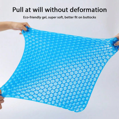 Honeycomb Seat Cushions,Enlarged And Thickened,Gel Seat Cushions, Office Double-Layer Seat Cushions, Car Seat Cushions,Summer Silicone Bottom Cushions
