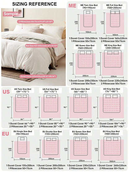 Honeymoon Printed Duvet Cover Set (2pcs = 1 Duvet Cover + 1 Pillowcase; 3pcs = 1 Duvet Cover + 2 Pillowcases)- Polyester Fleece Fabric, White Background With Black Polka Dot Pattern, Pillowcase Witho
