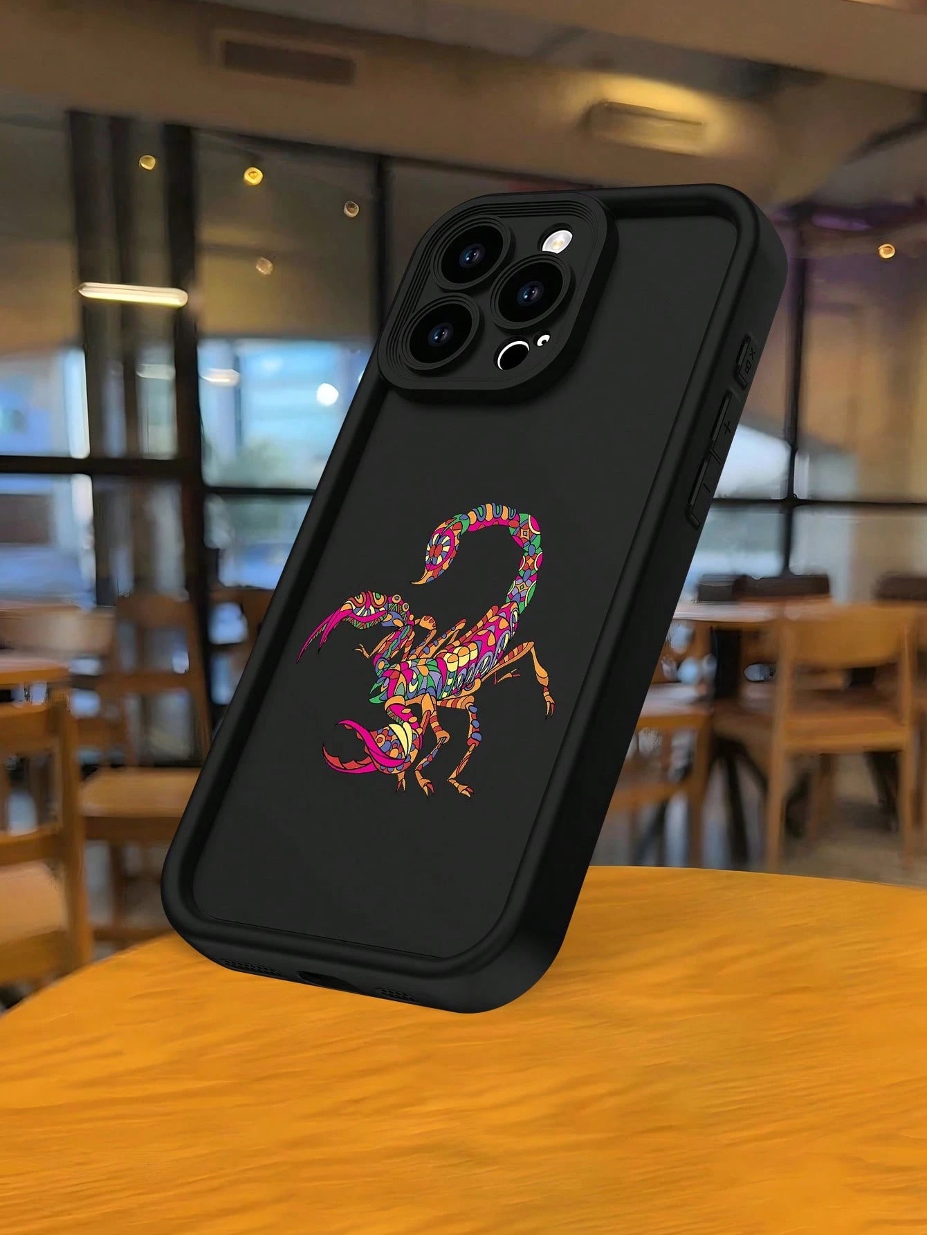 Hot Selling Colorful Scorpion Pattern Fashionable Men's And Women's Anti Drop Phone Case, Suitable For IPhone 17/17PRO/17AIR/17PROMAX/16E/16/16PRO/16PLUS/16PROMAX/15/15PROMAX/14/14PLUS/14PROMAX/14PROM