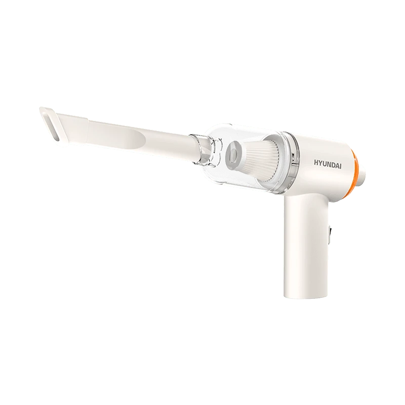 HYUNDAI Cordless Handheld Vacuum Cleaner. Lightweight And Portable Design. Powerful Suction With A Brushless Motor. Suitable For Home And Car Cleaning. High-Efficiency Filtration For Long-Lasting Batt