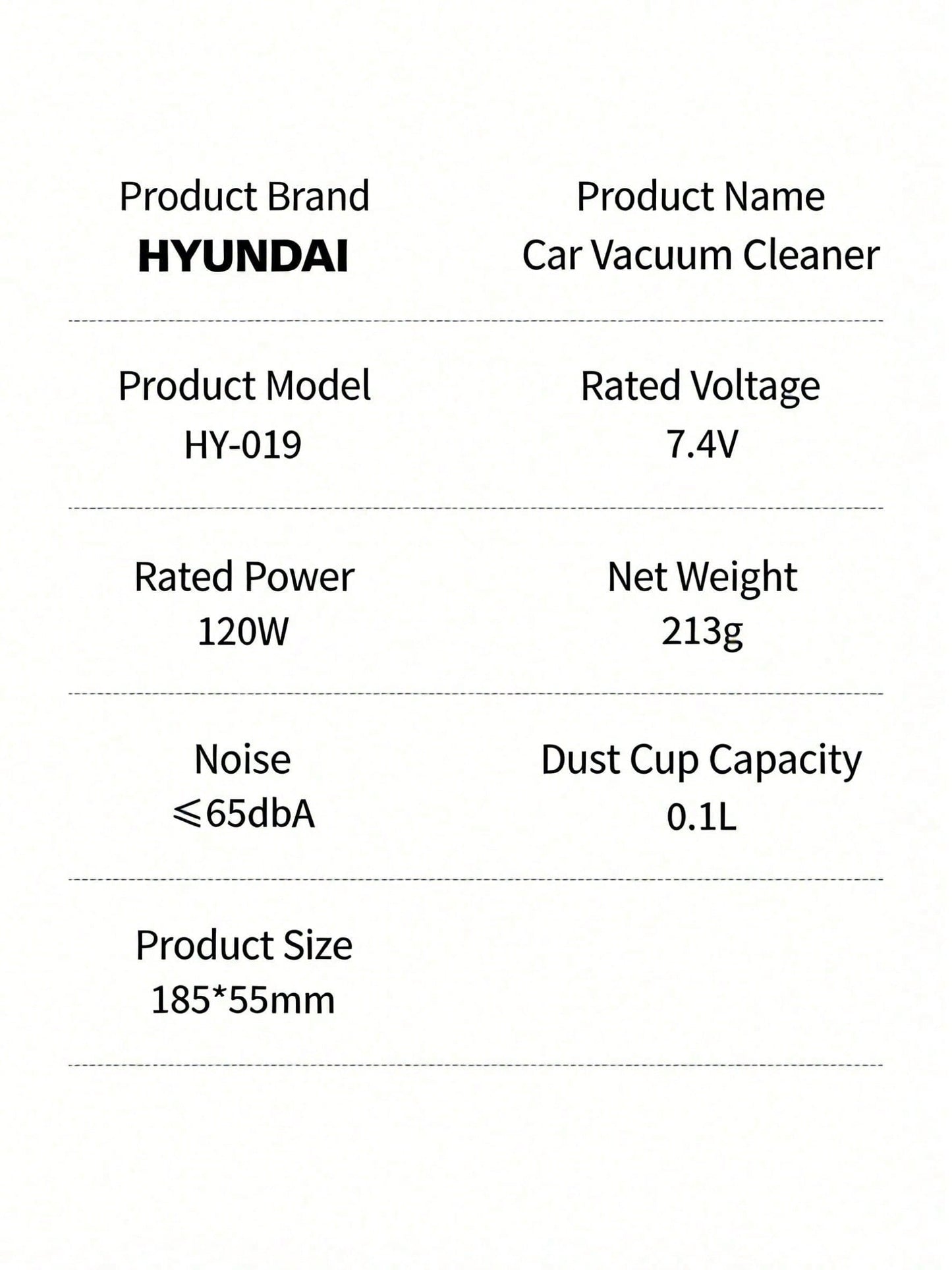 HYUNDAI Cordless Handheld Vacuum Cleaner. Lightweight And Portable Design. Powerful Suction With A Brushless Motor. Suitable For Home And Car Cleaning. High-Efficiency Filtration For Long-Lasting Batt