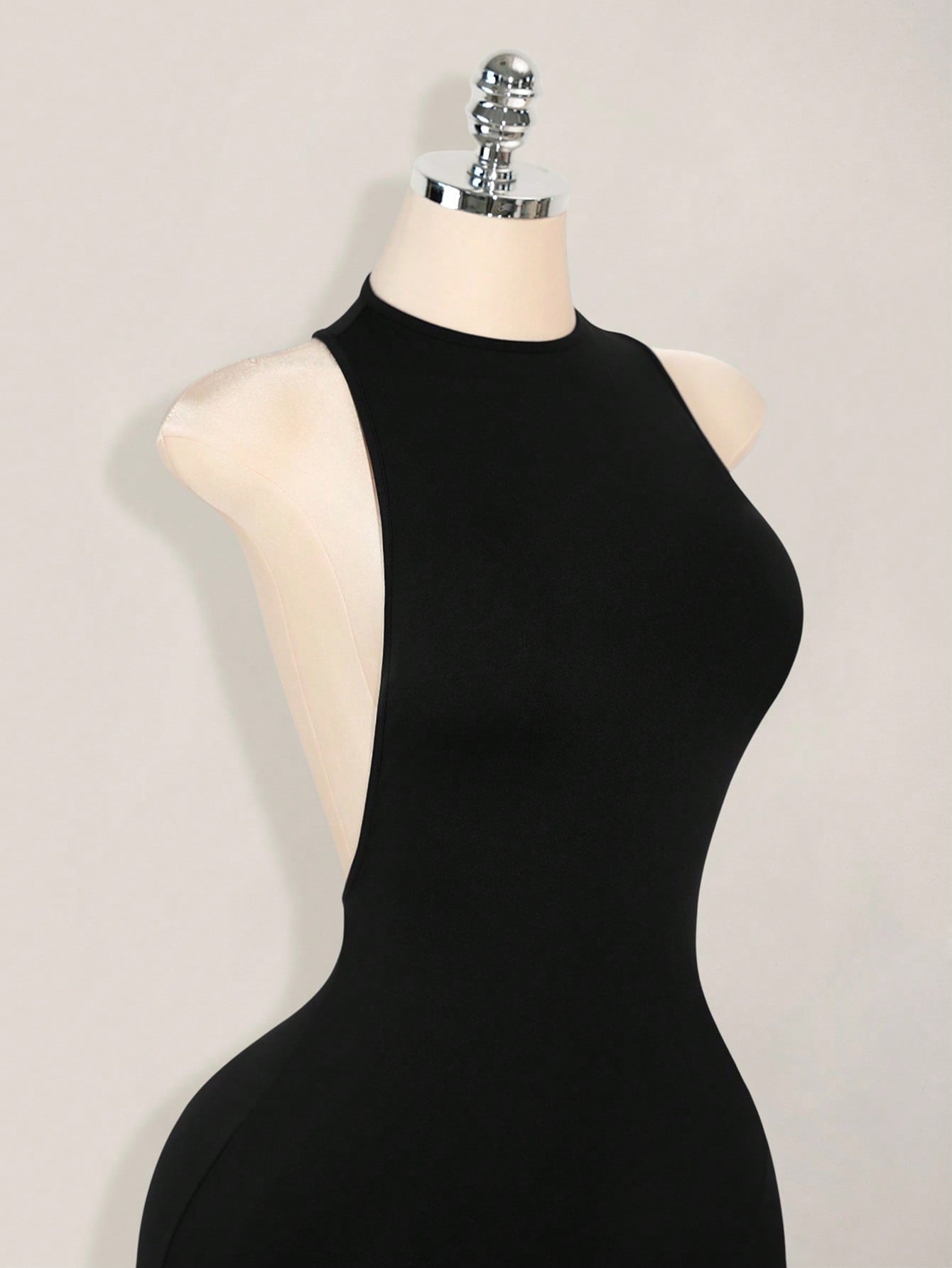 ICON Solid Color Criss-Cross Backless Sexy Casual Mini Dress,Party Dresses For Women