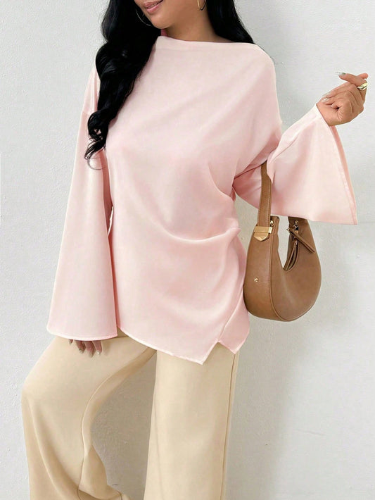 INAWLY Women's Elegant Daily Commute Middle Eastern Style Shirt Fall Cloth For Women